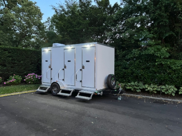 Luxury Restroom Trailer Rental for North Fork Vineyard Wedding Success